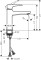 Bateria umywalkowa HANSGROHE METROPOL 110 z korkiem push-open, czarny mat 32507670