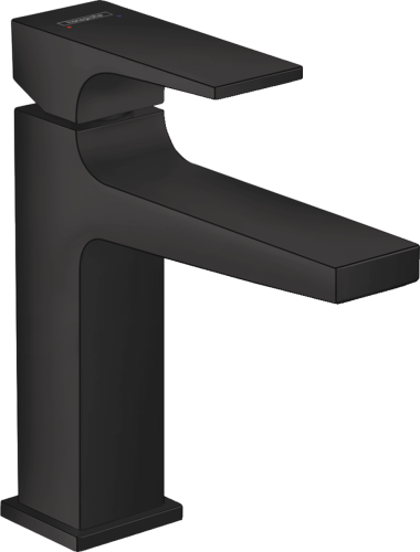 Bateria umywalkowa HANSGROHE METROPOL 110 z korkiem push-open, czarny mat 32507670