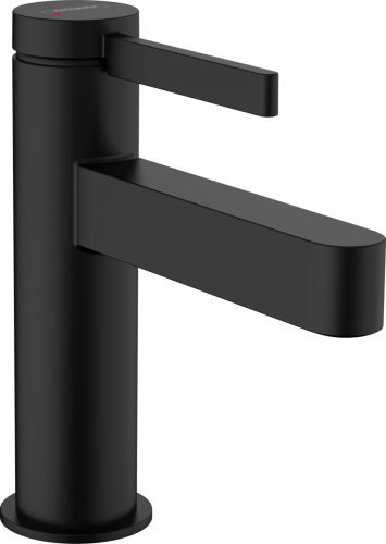 Bateria umywalkowa HANSGROHE FINORIS 100 z korkiem push-open, czarny mat 76010670
