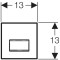 Przycisk spłukujący GEBERIT SIGMA 50 do pisuaru uniwersalny 116.016.00.5