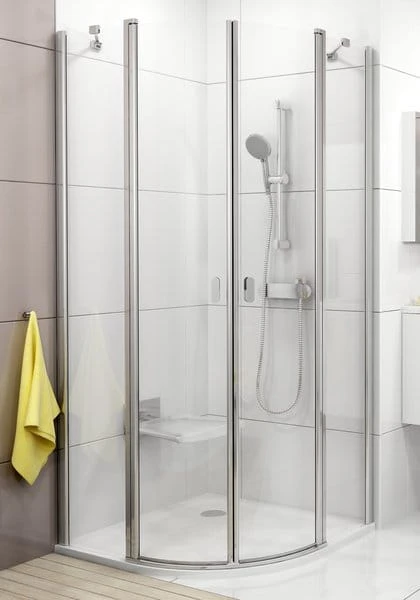 Kabina prysznicowa półokrągła RAVAK CHROME CSKK4 90cm, bright alu 3Q170C00Z1