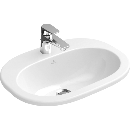 Umywalka Wpuszczana VILLEROY&BOCH O.NOVO 56x40,5cm. z Otworem, z Przelewem, Biały 41615601