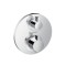 Bateria natryskowa HANSGROHE ECOSTAT E podtynkowa, termostatyczna, el.zew., z zaworem odc., chrom 15757000