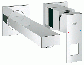 Bateria umywalkowa GROHE EUROCUBE ścienna, el. zewnętrzny, chrom 19895000