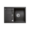 Zlewozmywak granitowy BLANCO METRA 45 S COMPACT 68x50 cm, z korkiem aut., antracyt, PuraDur 519572