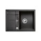 Zlewozmywak granitowy BLANCO METRA 45 S COMPACT 68x50 cm, z korkiem aut., antracyt, PuraDur 519572