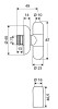 Zawór SCHELL RONDO grzybkowy 1/2 x 3/8 kątowy zacisk chrom ( bateria ) 051520699