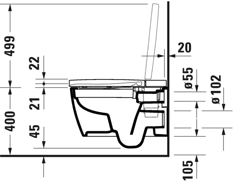 Toaleta myjąca DURAVIT SENSOWASH STARCK F LITE Compact, biała 650001012004310