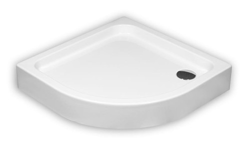 Brodzik półokrągły SCHEDPOL GRANDO PLUS 80x17cm, R=55cm, biały 3.0128