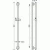 Drążek natryskowy TRES 90cm chrom 134619