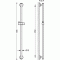 Drążek natryskowy TRES 90cm chrom 134619