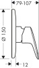 Bateria natryskowa HANSGROHE LOGIS podtynkowa, el. zew., chrom 71606000