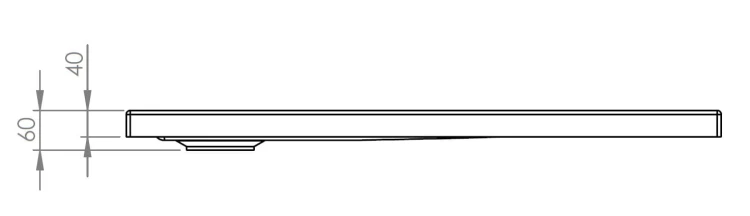 Brodzik półokrągły ROCA MALAGA FLAT 90x4cm, biały A276259000