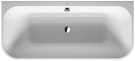 Wanna prostokątna DURAVIT HAPPY D.2 180x80cm, przyścienna, ze stelażem i obudową, biała 70031800000