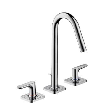 Bateria umywalkowa AXOR CITTERIO M 3 otworowa, z uchwytami jednoramiennymi z rozetami, chrom 34133000
