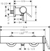 Bateria prysznicowa HANSGROHE FINORIS biały mat 76620700