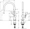 Bateria kuchenna HANSGROHE TALIS M541 220 czarny mat 72804670