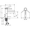 Bateria umywalkowa HANSGROHE FINORIS 110 biały mat 76020700