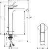Bateria umywalkowa HANSGROHE VIVENIS 250 biała mat 75040700