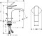 Bateria umywalkowa HANSGROHE VIVENIS 110 biała mat 75020700