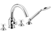 Bateria wannowa DEANTE TEMISTO  4-otworowa, chrom BQT 014D