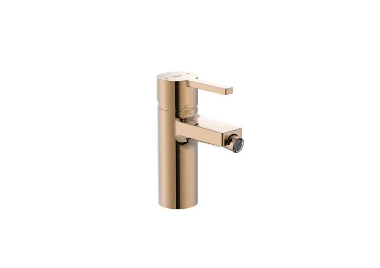 Bateria bidetowa ROCA NAIA bez korka, rose gold A5A6A96RG0