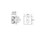 Bateria wannowo-prysznicowa ROCA INSIGNIA z termostatem, podtynkowa, chrom A5A0C3AC00