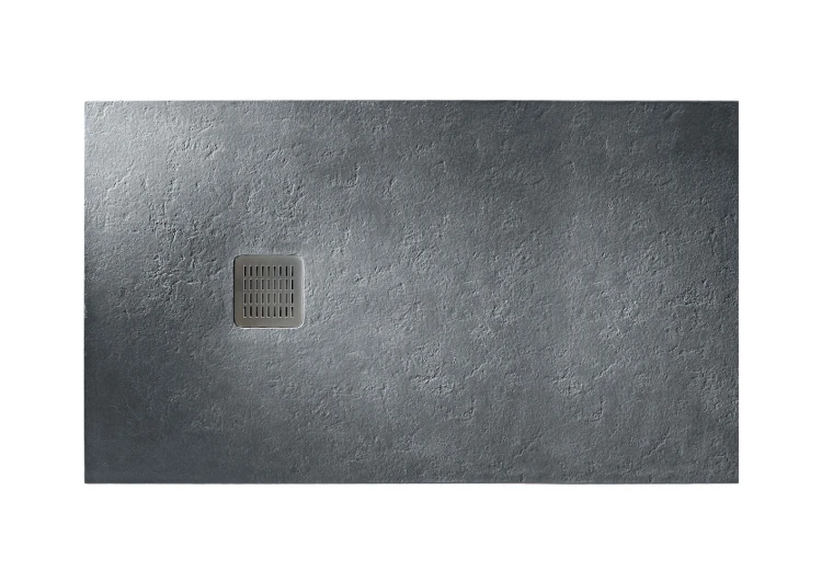 Brodzik prostokątny ROCA TERRAN 140x70cm, z syfonem, szary łupek AP1015782BC01200