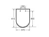 Deska WC ROCA INSPIRA ROUND COMPACTO wolnoopadająca, supralit, onyx A80152C64B