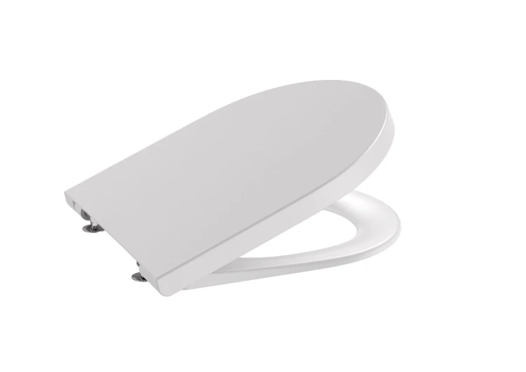 Deska WC ROCA INSPIRA ROUND COMPACTO wolnoopadająca, supralit, perłowa A80152C63B