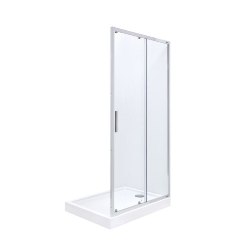 Drzwi prysznicowe ROCA TOWN-N 100cm, skrzydłowe, 2 częściowe, maxi clean, chrom AMP2810012M
