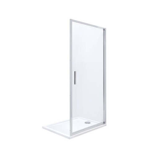Drzwi prysznicowe ROCA TOWN-N 90cm, skrzydłowe, maxi clean, chrom AMP2709012M