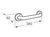 Poręcz prosta ROCA ACCESS COMFORT 300mm, stal nierdzewna A816926001