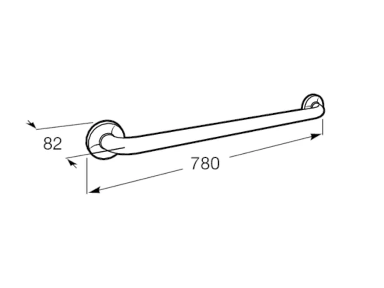 Poręcz prosta ROCA ACCESS COMFORT 700mm, biała A816903009