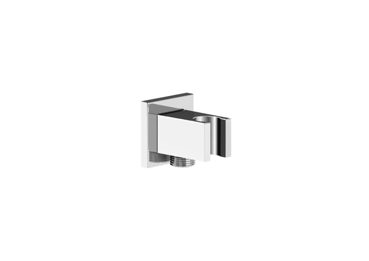 Przyłącze kątowe ROCA AQUA SQUARE z uchwytem na słuchawkę, chrom A5B0850C00