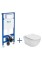 Zestaw ROCA: stelaż DUPLO ONE + miska wisząca MERIDIAN COMPACTO Rimless + deska wolnoopadająca slim A893104530