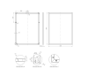 Lustro w ramie ELITA 19 60x80cm, czarne mat 167581