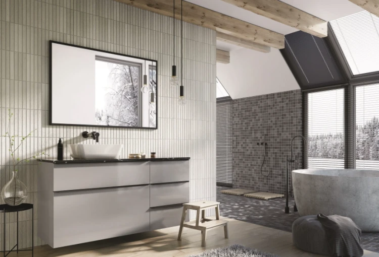 Lustro w ramie ELITA 19 100x80cm, czarne mat 167583
