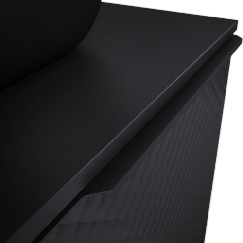 Blat pełny ELITA MARMUR 91,4x49,4x1,5cm Black Matt 168397