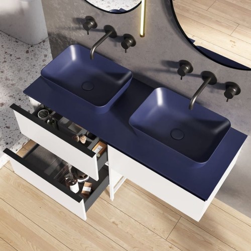 Blat pełny ELITA MARMUR 80x46x1,5cm Navy Blue Matt 168228