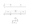 Kinkiet ELITA ESTHER 80cm LED 1100230050