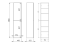 Słupek ELITA FOR ALL 40x35x180m 2 drzwi, biały 167409