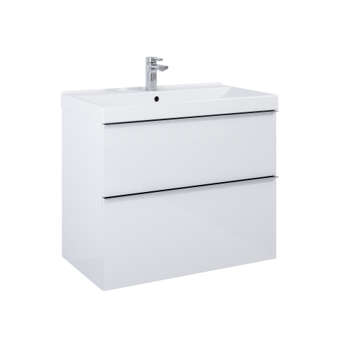 Szafka podumywalkowa ELITA LOOK 80x45cm, 2 szuflady, biała mat 167596