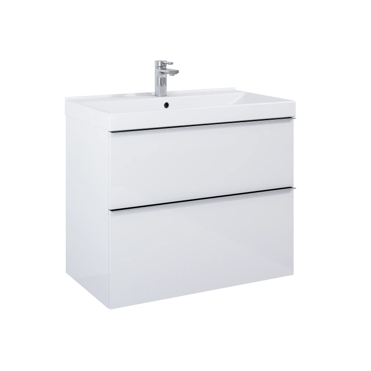 Szafka podumywalkowa ELITA LOOK 80x45cm, 2 szuflady, biała mat 167596