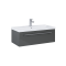 Szafka podumywalkowa ELITA KWADRO PLUS 80x40cm, 1 szuflada, antracyt 166789