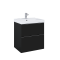 Szafka podumywalkowa ELITA LOOK 60x45cm, 2 szuflady, czarna mat 168105
