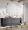 Komoda ELITA LOOK 40x45cm, z koszem cargo, antracyt 167310
