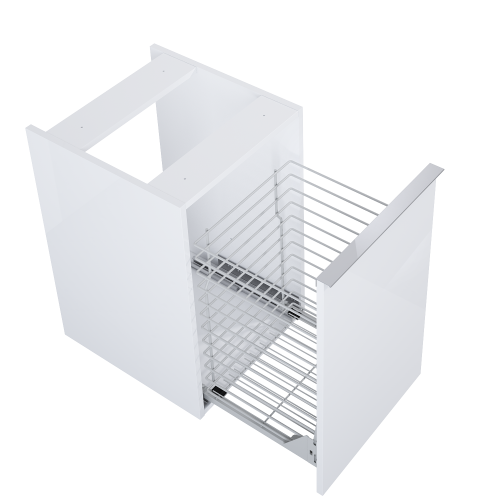 Komoda ELITA LOOK 40x45cm, z koszem cargo, biała 167309