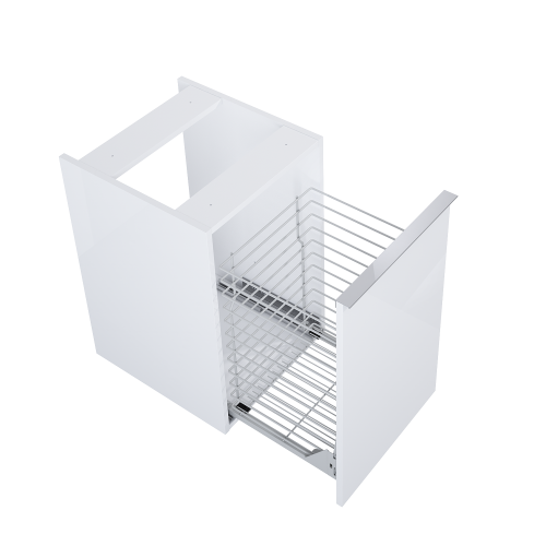 Komoda ELITA LOOK 40x45cm, z koszem cargo, biała matowa 167608