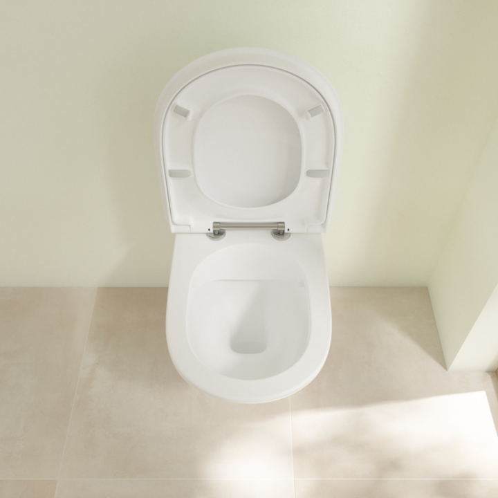 Deska WC VILLEROY&BOCH O.NOVO VITA wolnoopadajaca, antybakteryjna, biała 9M67S1T1
